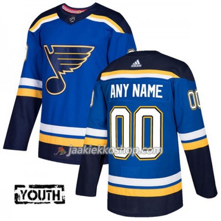 Lapsille NHL St. Louis Blues Custom Adidas 2017-2018 Sininen Authentic
